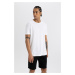 DeFactoFit Standard Fit Crew Neck Printed Short Sleeve T-Shirt