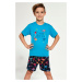 Chlapčenské pyžamo Cornette Caribbean Young Boy Tyrkysová