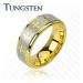 Tungstenový prsteň s motívom kríža - Veľkosť: 67 mm