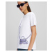 Tričko Karl Lagerfeld Karl K Cross Bag T-Shirt White