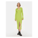 Hugo Úpletové šaty Sharren 50507922 Zelená Slim Fit