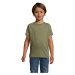 SOĽS Regent Fit Kids Detské tričko SL01183 Heather khaki