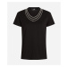 Tričko Karl Lagerfeld Karl Necklace T-Shirt Čierna