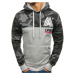 Men's hooded sweatshirt DD53 - grey