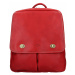 Elegantný dámsky kožený batoh Katana Petra - červená