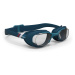 Plavecké okuliare 100 XBASE číre sklá veľkosť L modré