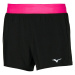 Women's shorts Mizuno Alpha 4.5 Short Black/Pink Peacock