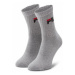 Fila Súprava 3 párov vysokých ponožiek unisex F9505 Sivá