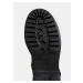 Černé dámske kožené členkové topánky Geox Sheely