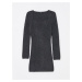 LC Waikiki Sweetheart Neckline Plain Long Sleeve Women's Knitwear Dress