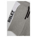 Detské bavlnené šortky Sisley šedá farba, nastaviteľný pás