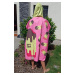 Pončo borntoswim ice cream poncho pink/yellow