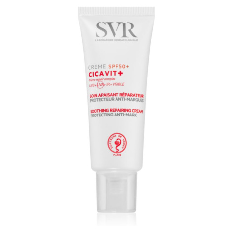 SVR Cicavit+ upokojujúci a regeneračný krém s vysokou UV ochranou SPF 50+