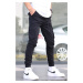 Madmext Black Slim Fit Jogger Trousers 5740