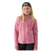 Dievčenská flisová mikina so zipsom 4F JUNIOR FLEECE-JWMM00TFLEF261-56S-LIGHT PINK