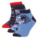 DEFACTO Boy's Batman Cotton 3-Piece Booties Socks