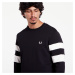 Mikina FRED PERRY Tipped Sleeve Sweatshirt Black