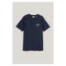 TRIČKO GANT SMALL GRAPHIC PIQUE SS TSHIRT EVENING BLUE