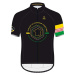AGU Cyklistický dres s krátkym rukávom - JUMBO-VISMA 2022 - čierna