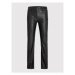 JJXX Nohavice z imitácie kože Kenya 12201557 Čierna Regular Fit