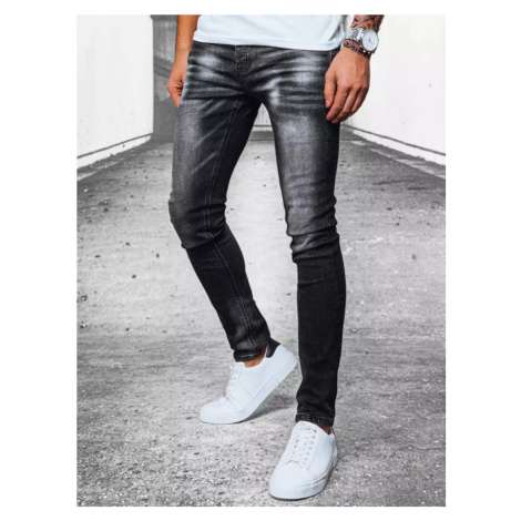 Čierne pánske džínsové nohavice UX3913