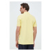 Bavlnené polo tričko BOSS žltá farba, jednofarebný, 50468301