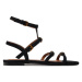 Kurt Geiger Sandále Hampton Flat Gladiator 2029600209 Čierna