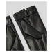 Rukavice Karl Lagerfeld K/Karl Leather Gloves Čierna