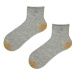 Noviti SB 028 W 03 zlatá lilie šedé Dámské ponožky