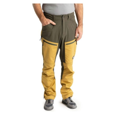 ADVENTER & FISHING FUNCTIONAL OUTDOOR PANTS Pánske impregnované nohavice, žltá, veľkosť