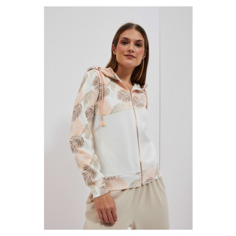 WOMEN'S SWEATSHIRT L-BL-4004 OFF WHITE Moodo