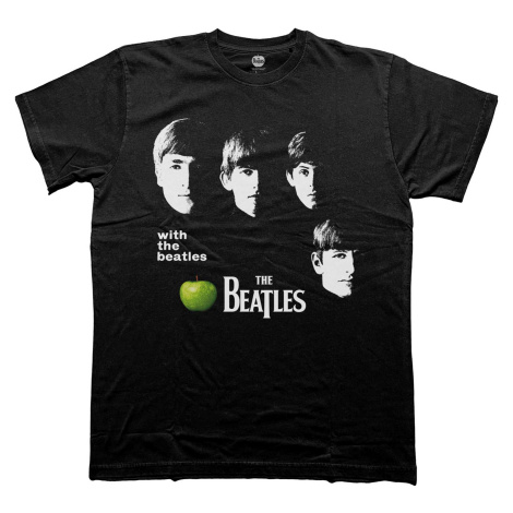 The Beatles tričko With The Beatles Apple Čierna
