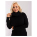 Black women's sweater plus size with viscose