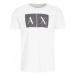 Armani Exchange Tričko 8NZTCK Z8H4Z 1100 Biela Slim Fit