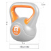 Gorilla Sports Kettlebell činka, vinylová, oranžová, 8 kg