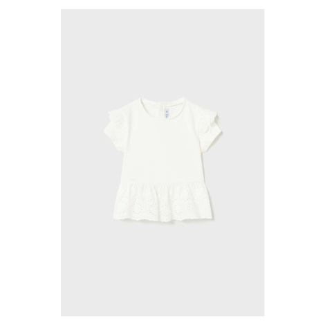 Tričko pre bábätko Mayoral biela farba