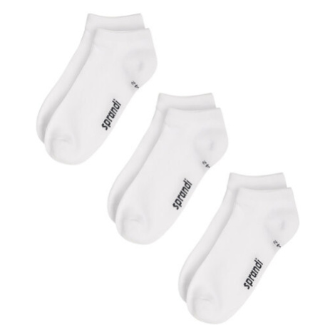 Sprandi Súprava 3 párov kotníkových ponožiek unisex 0MB-003-AW23 (3-pack) Biela