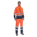 Cerva Sevilla Pánska HI-VIS fleecová bunda 03460002 oranžová/navy