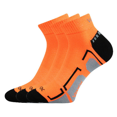VOXX ponožky Flashik neónovo oranžové 3 páry 112846
