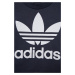 Detské bavlnené tričko adidas Originals HE2190 tmavomodrá farba, jednofarebné