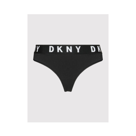 DKNY Stringové nohavičky DK4529 Čierna