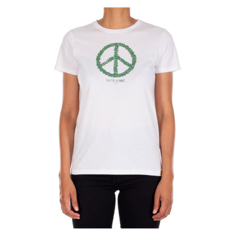 IrieDaily Peas Tee Dámske - Tričká IrieDaily - Biela - 161D513-710-S - Size: