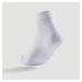 Detské športové ponožky RS 160 stredne vysoké 3 páry tmavomodré a biele