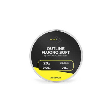 Avid carp naväzcový fluorocarbon outline fluoro-soft 20m - 0,39 mm 20 lb/9.09 kg