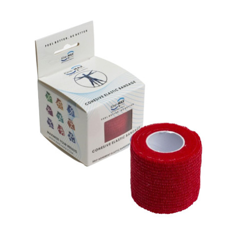 Kine-Max Cohesive Elastic Bandage elastické samofixačné ovínadlo, 5 cm x 4,5 m, červené