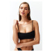 Trendyol Black Strapless Bikini Top