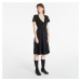 Šaty CALVIN KLEIN JEANS Crepe Short Sleeve Midi Dress Black