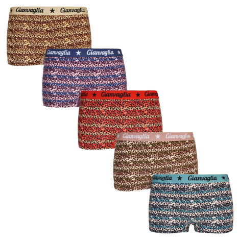 5PACK girls' panties with leg loop boxers Gianvaglia multicolored
