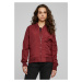 Women's Light Bomber Jacket in burgundy