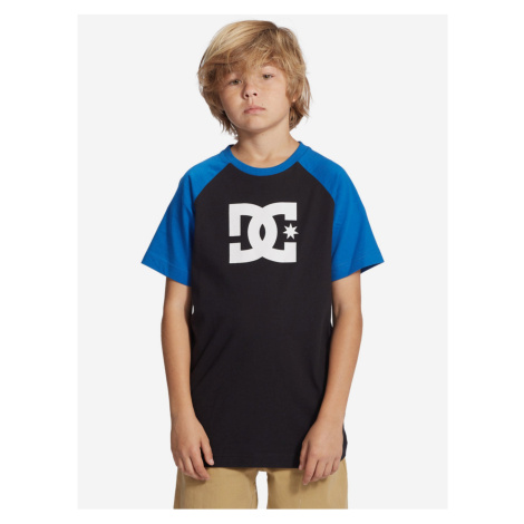 Modro-čierne chlapčenské tričko DC Raglan